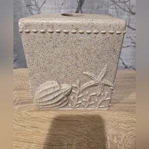 Elegant Beach Seashell Tissue Box Cover